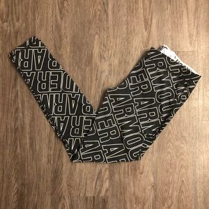 Under Armour letter tights.